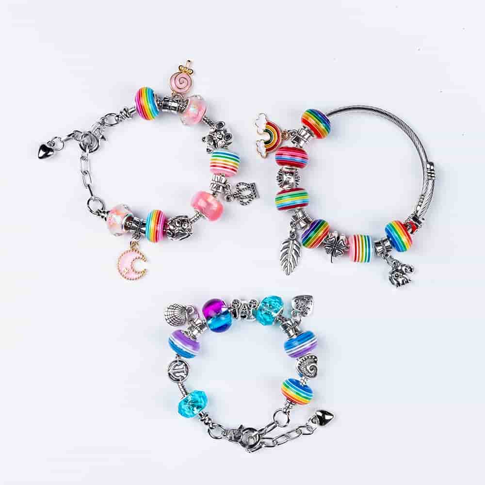 handmade rainbow bracelet